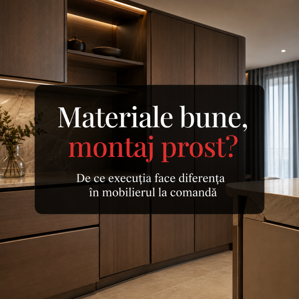 Materiale bune, montaj prost – probleme în mobilierul la comandă