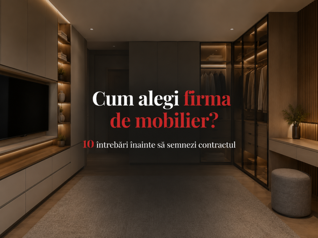 Cum alegi firma de mobilier – 10 întrebări înainte de semnarea contractului